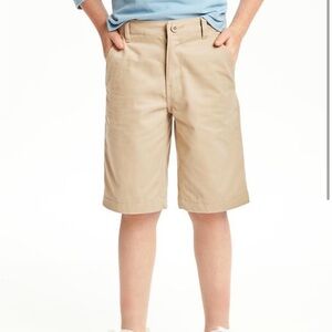 Old Navy Boy's Khaki Twill Uniform Shorts Size 16